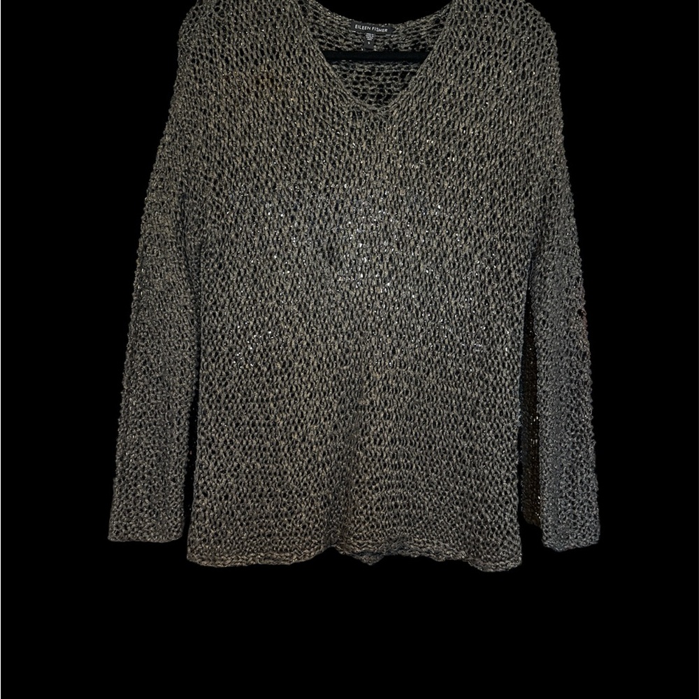 Eileen Fisher Open-Knit Sweater size S